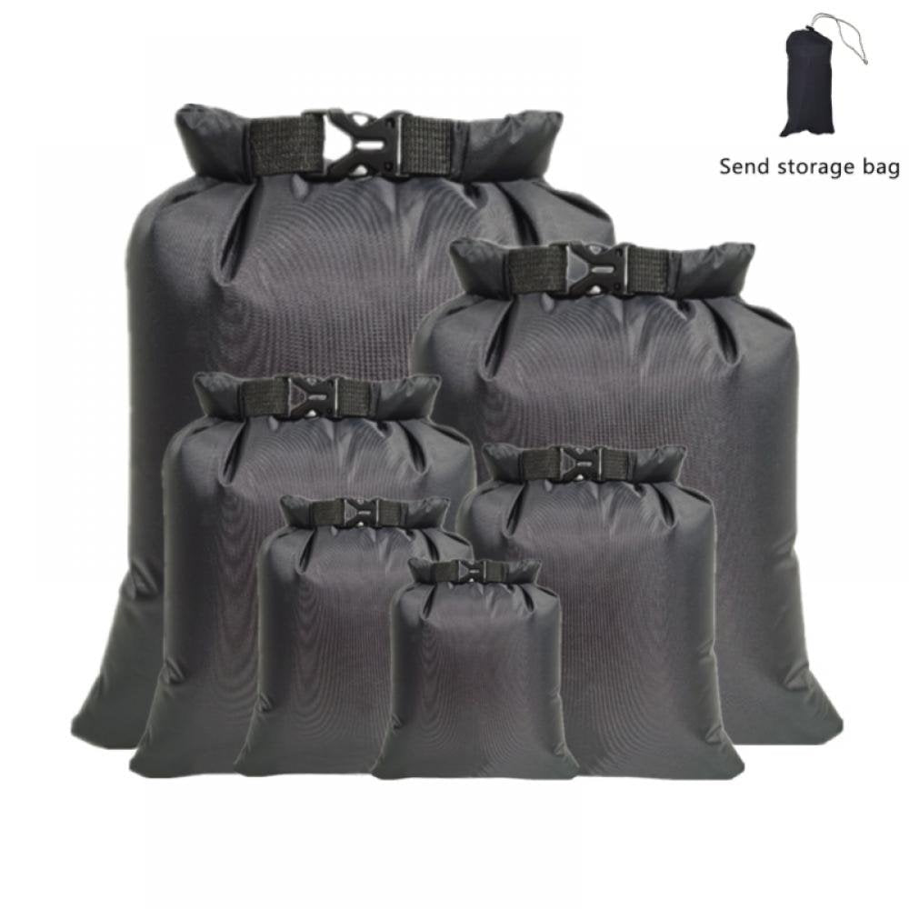 6PCS Waterproof Dry Bag Floating Sailing Boating Swimming Rafting Kayaking Pack Sack 1.5L 2.5L 3L 3.5L 5L 8L