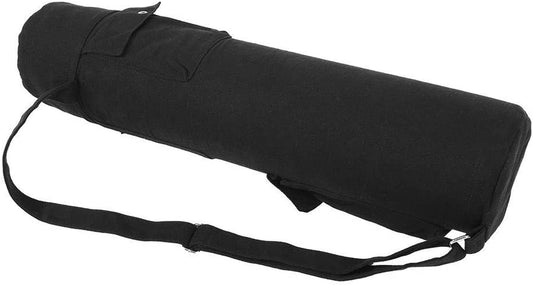 Dilwe Yoga Mat Bag, Canvas Multi-Function Pocket Yoga Mat Bag Yoga Mat Sling Bag with Adjustable Strap for Exercise Fitness Yoga Training Leisure Sports Yoga Supplies