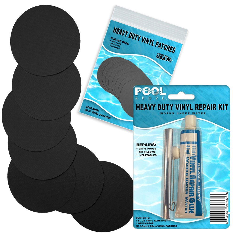 Heavy Duty Burgundy Vinyl Patch Glue Kit for Boats Pools Air Bed