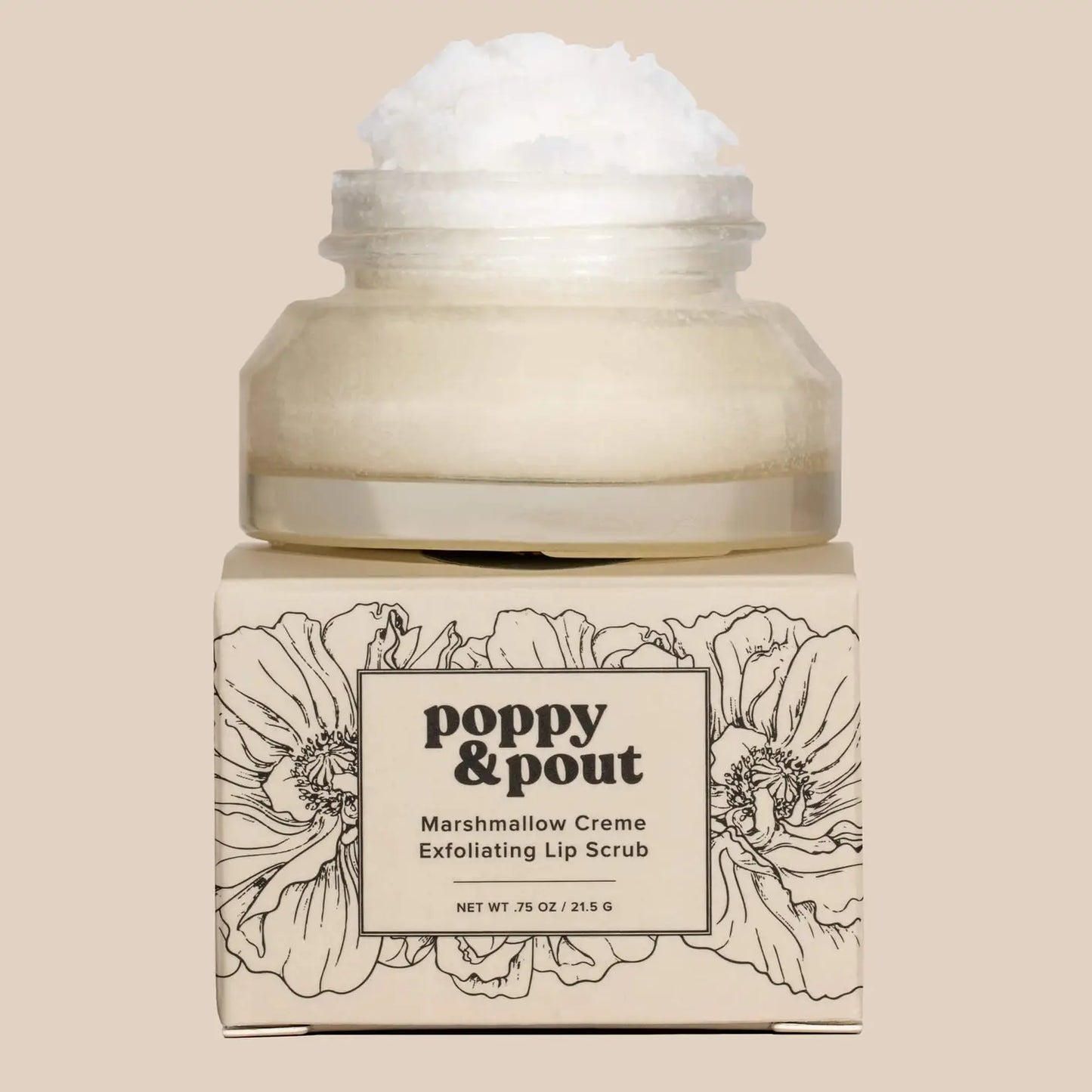 Poppy & Pout Lip Scrub - Marshmallow Creme