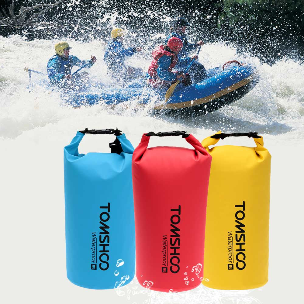 TOMSHOO 10L / 20L Outdoor Water-Resistant Dry Bag Sack Storage Bag for Travelling Rafting Boating Kayaking Canoeing Camping Snowboarding