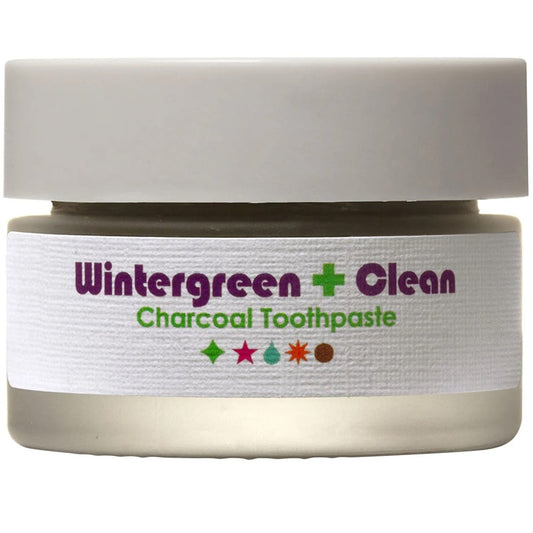 Living Libations Wintergreen Clean Activated Charcoal Toothpaste (15 ml)