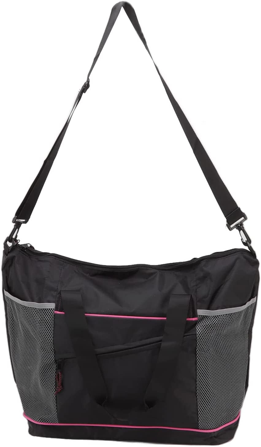 Haofy Yoga Storage Bag Polyester Large Capacity Foldable Yoga Tote Bag with Shoulder Strap for Gym Fashionable Bag Lightweight and Portable