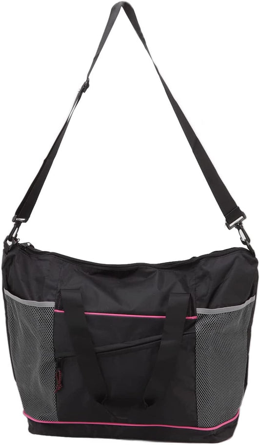 Haofy Yoga Storage Bag Polyester Large Capacity Foldable Yoga Tote Bag with Shoulder Strap for Gym Fashionable Bag Lightweight and Portable