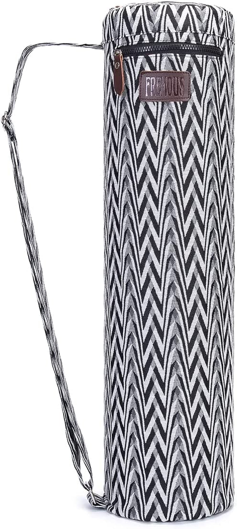 FREMOUS Yoga Mat Bag,Full-Zip Exercise Yoga Mat Carrier Bag - Double Storage Pocket ,Easy Access Zipper, Adjustable Shoulder Strap and Handle,Fits Most Mats