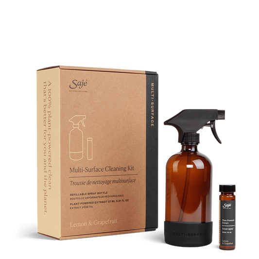 Saje Multi-Surface Cleaning Kit Plant Based Extract Bottle 16.9 fl.oz NEW