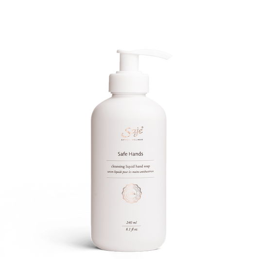 Saje Safe Hands Invigorating Liquid Hand Soap Powerful Cleansing 240ml NEW