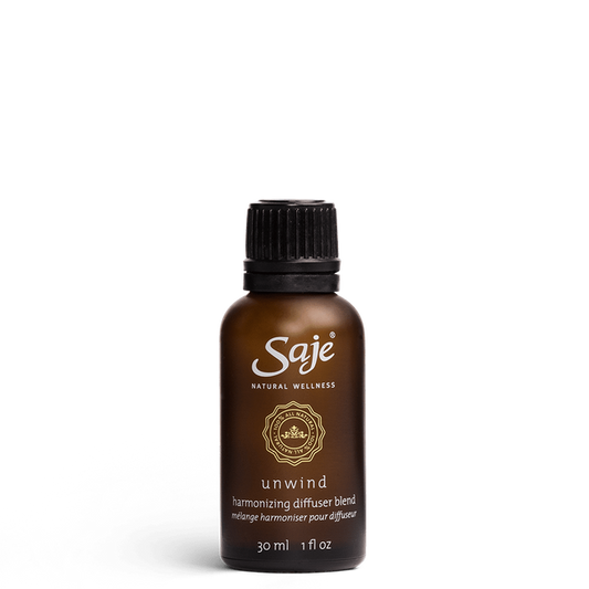 Saje Unwind Harmonizing Diffuser Blend Relax Let Go Warm Hug Calming 30ml NEW