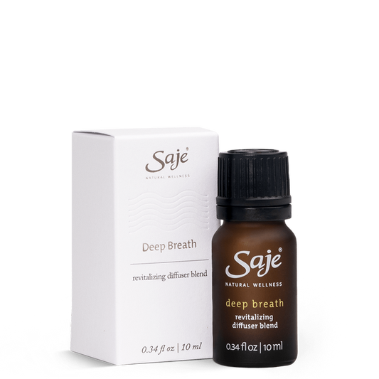Saje Deep Breath Diffuser Blend Steam Naturally Rejuvenate Formulated 10ml NEW