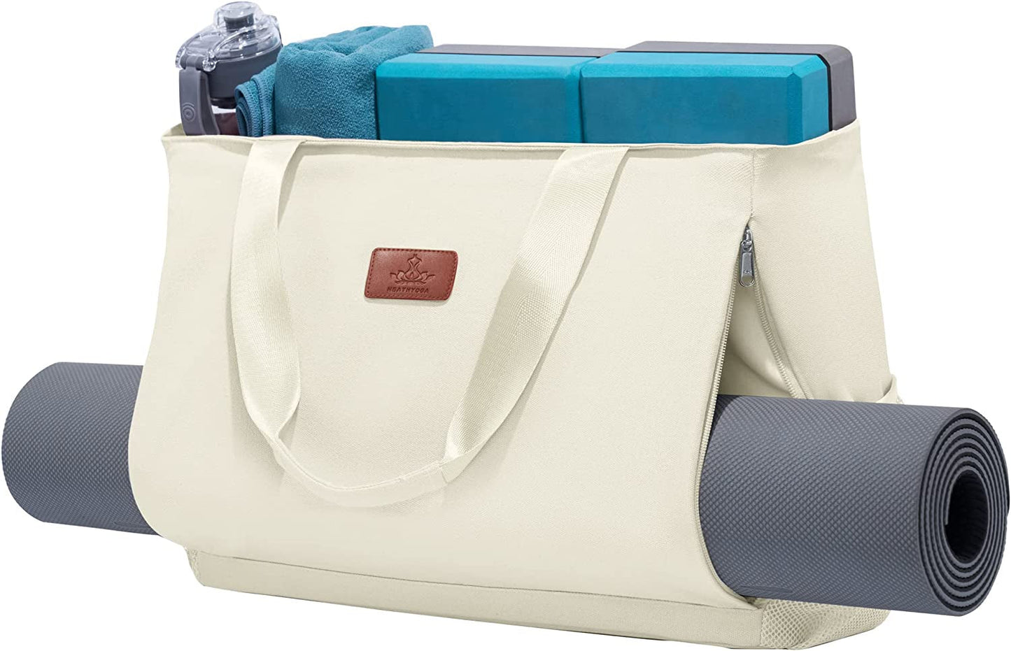 Heathyoga Yoga Mat Bag with Large Mat Carrier Pocket Gym Bag for Women Multi-Functional Yoga Bag Workout Bag for Women Yoga Mat Carrier Gym Tote Bag for Women