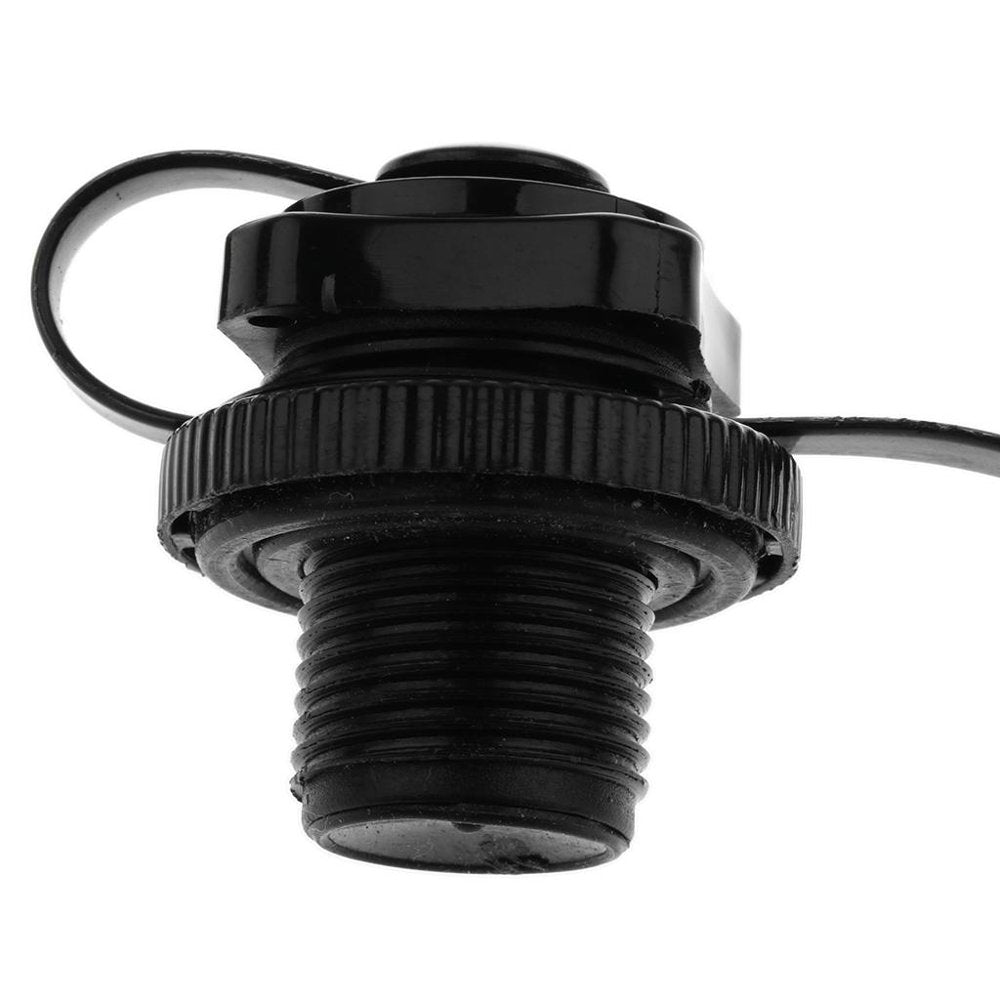 Spiral Air Valve Plug Anti-Leak Inflation Replacement for Boat Kayak Raft Airbed - Black