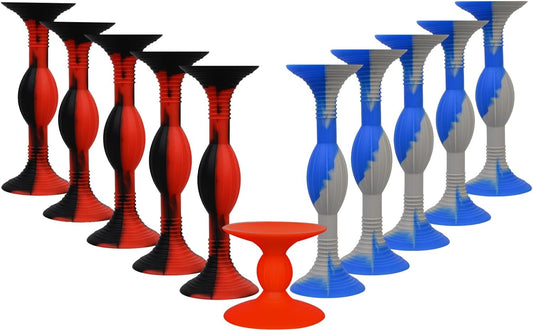 10Pcs Colour Suction Cup Darts (4.3 Inch Large Size) Silicone Sucker Soft Dart Kids Sticky Toy Indoor and Outdoor Sports Throwing Games