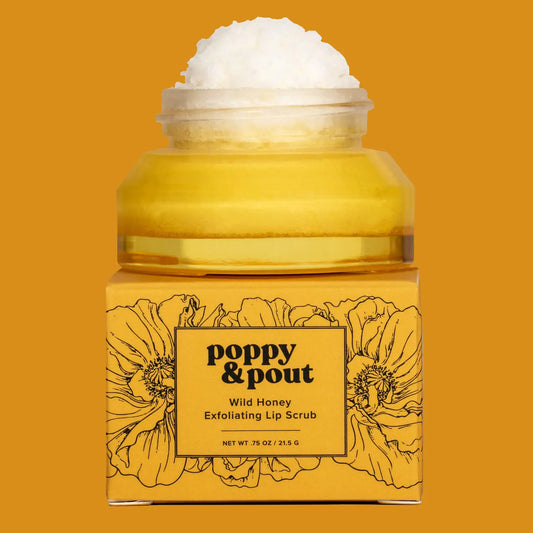 Poppy & Pout Lip Scrub - Wild Honey