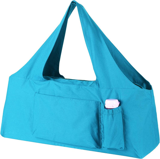 KUAK Yoga Mat Bag Large Yoga Bags and Carriers with Yoga Mat Strap, Full Zipper Closure, 5 Multi-Functional Pockets, Durable Yoga Mat Tote Sling Carrier for Women Fits Most Size Mats