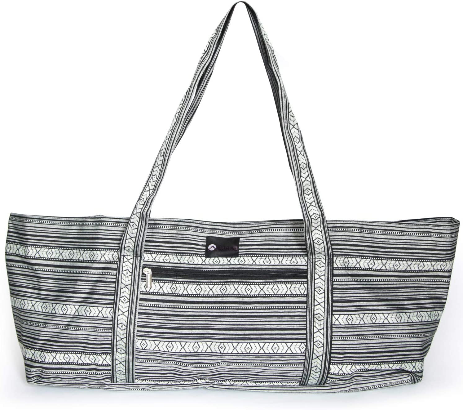 AURORAE Yoga Mat Tote Bag, Extra Wide to Fit Most Yoga Mats and Accessories, In