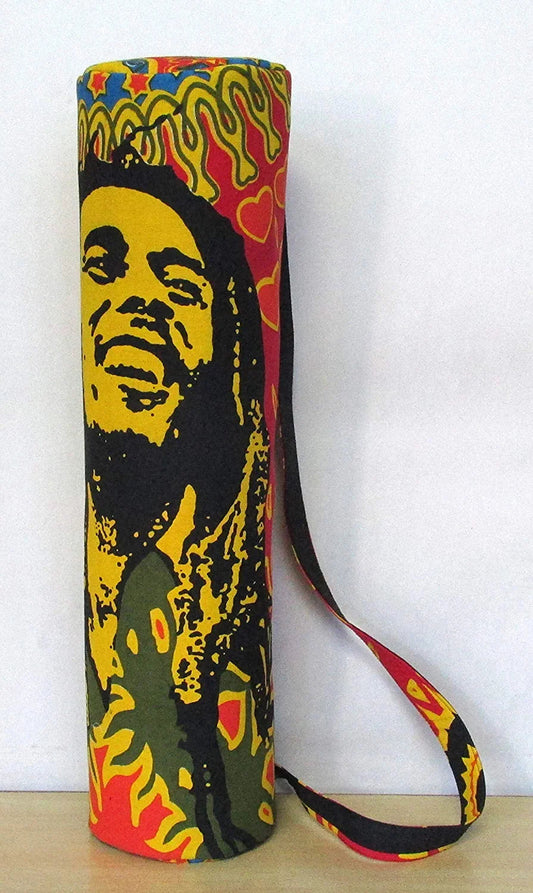 Ethnicfashville Indian Mandala Bom Marley Hippie Yoga Mat Carrier Bag with Shoulder Strap