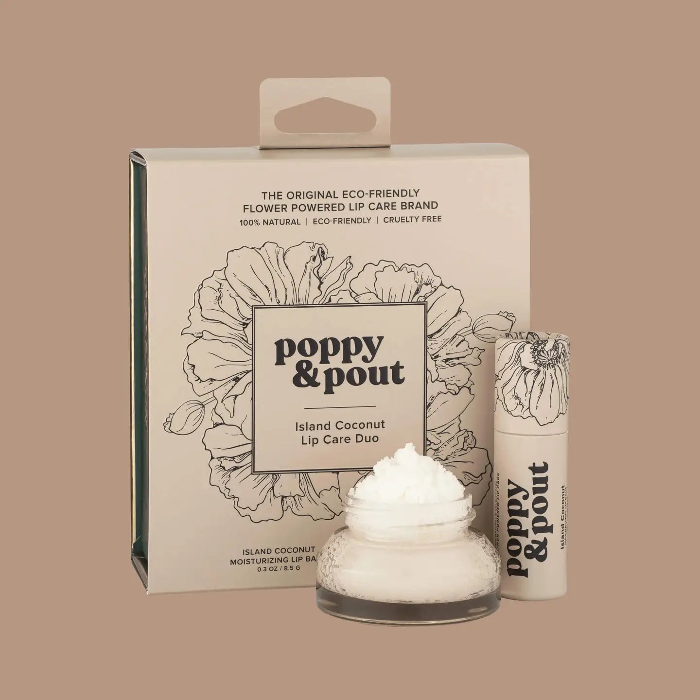 Poppy & Pout Lip Care Duo - Island Coconut