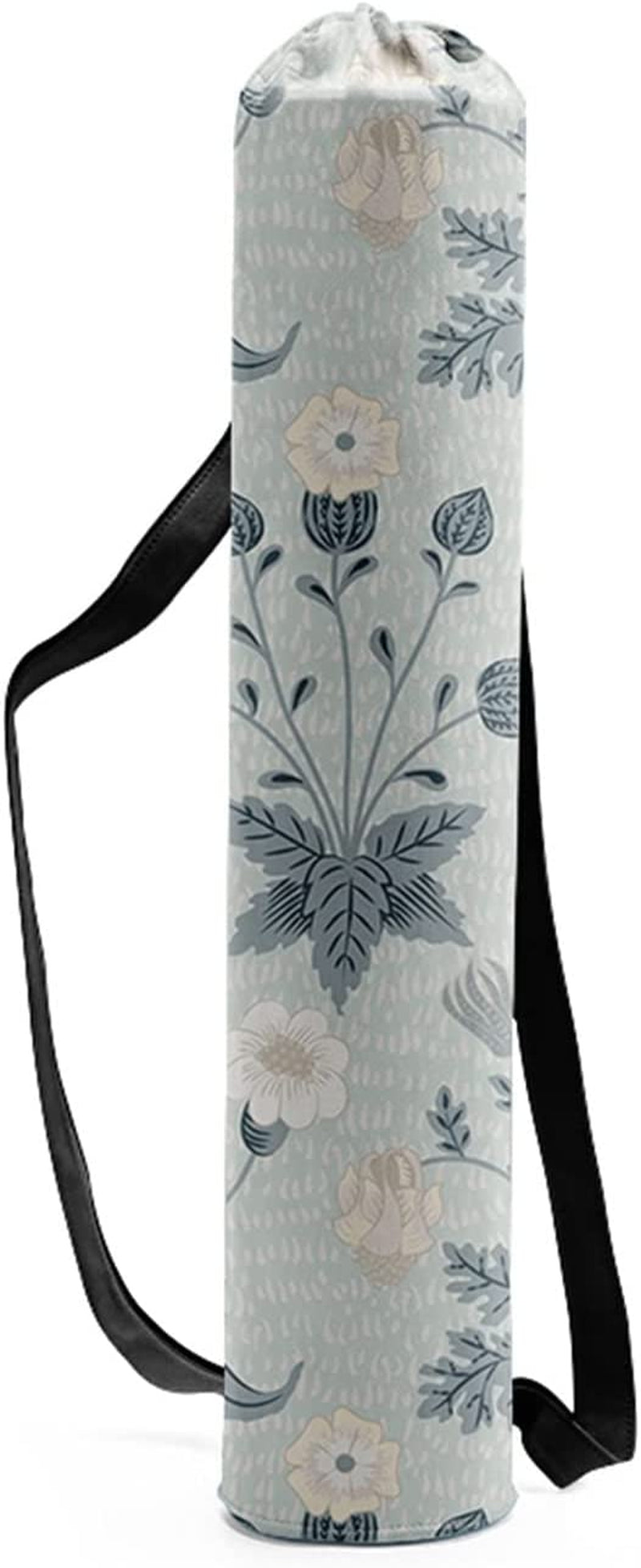 Yoga Mats Sports Mat Bag Portable Yoga Mat Bag Sports Fitness Print Canvas Drawstring Yoga Bag Outdoor Pilates Fashion Fitness Bag Foam Rollers