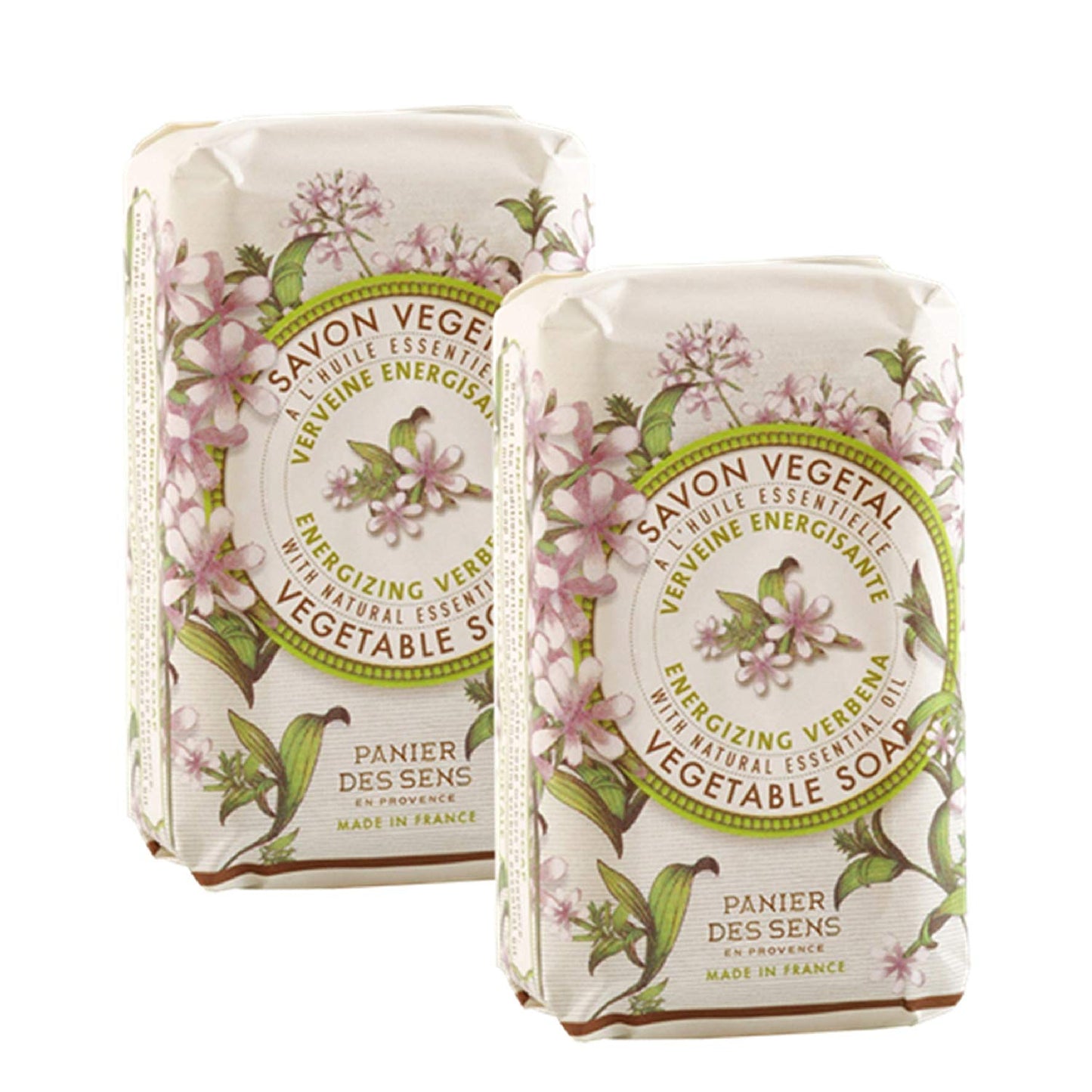 Panier des Sens Verbena Energizing Extra Gentle Soap (set of 2)