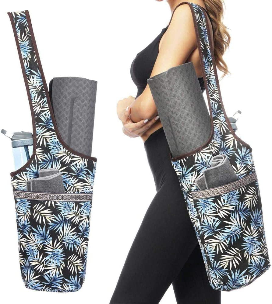 Kokiri - Yoga Mat Bag - Yoga Mat Tote Sling Carrier for Women - Yoga Mat Carrier, Fit Most Size Mats with Large Side Pocket & Zipper Pocket - Yoga Bags & Carriers Fits All Your Stuff