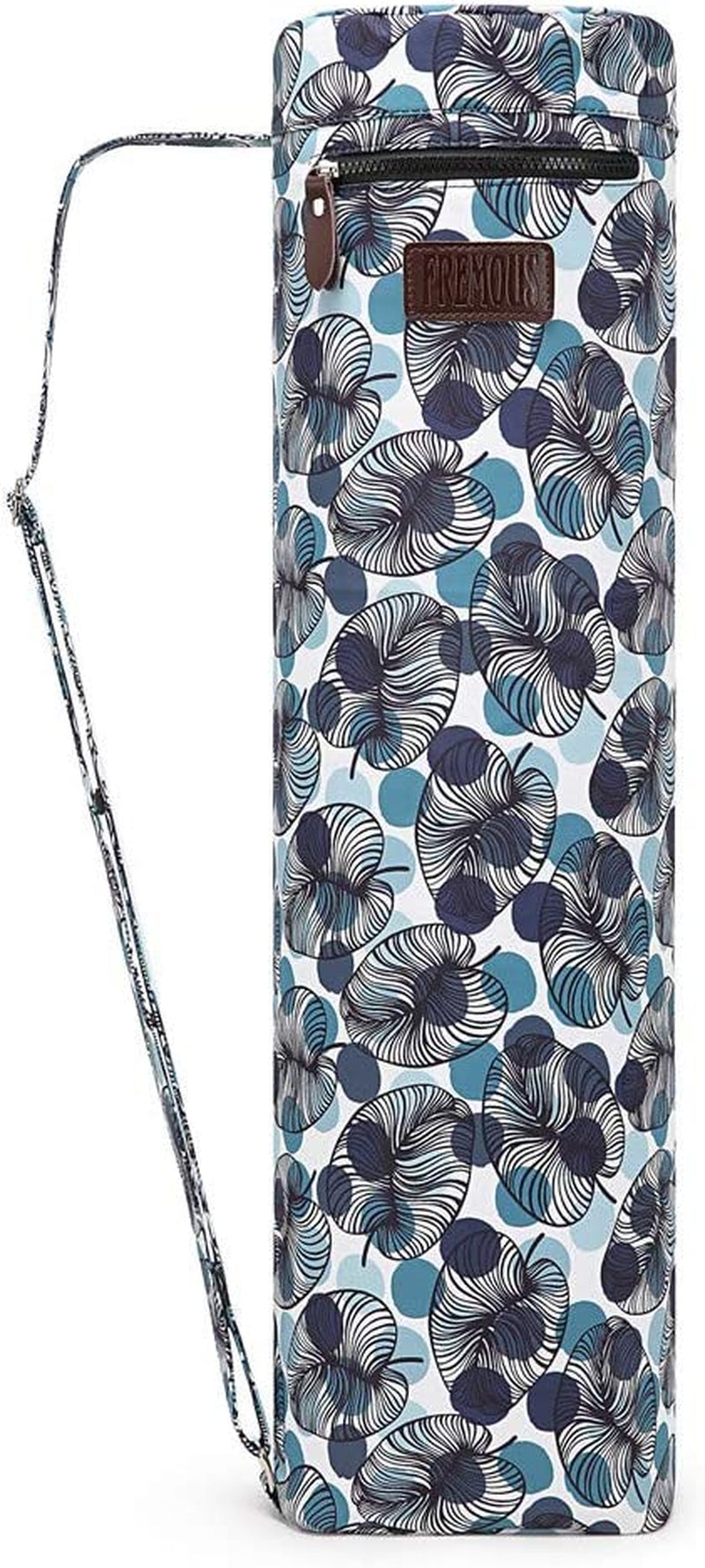 FREMOUS Yoga Mat Bag,Full-Zip Exercise Yoga Mat Carrier Bag - Double Storage Pocket ,Easy Access Zipper, Adjustable Shoulder Strap and Handle,Fits Most Mats