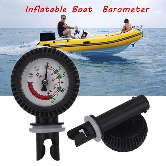WALFRONT Nylon Inflatable Boat Air Pressure Gauge Barometer for Kayak Raft Black , Nylon Kayak Pressure Gauge,Kayak Accessories