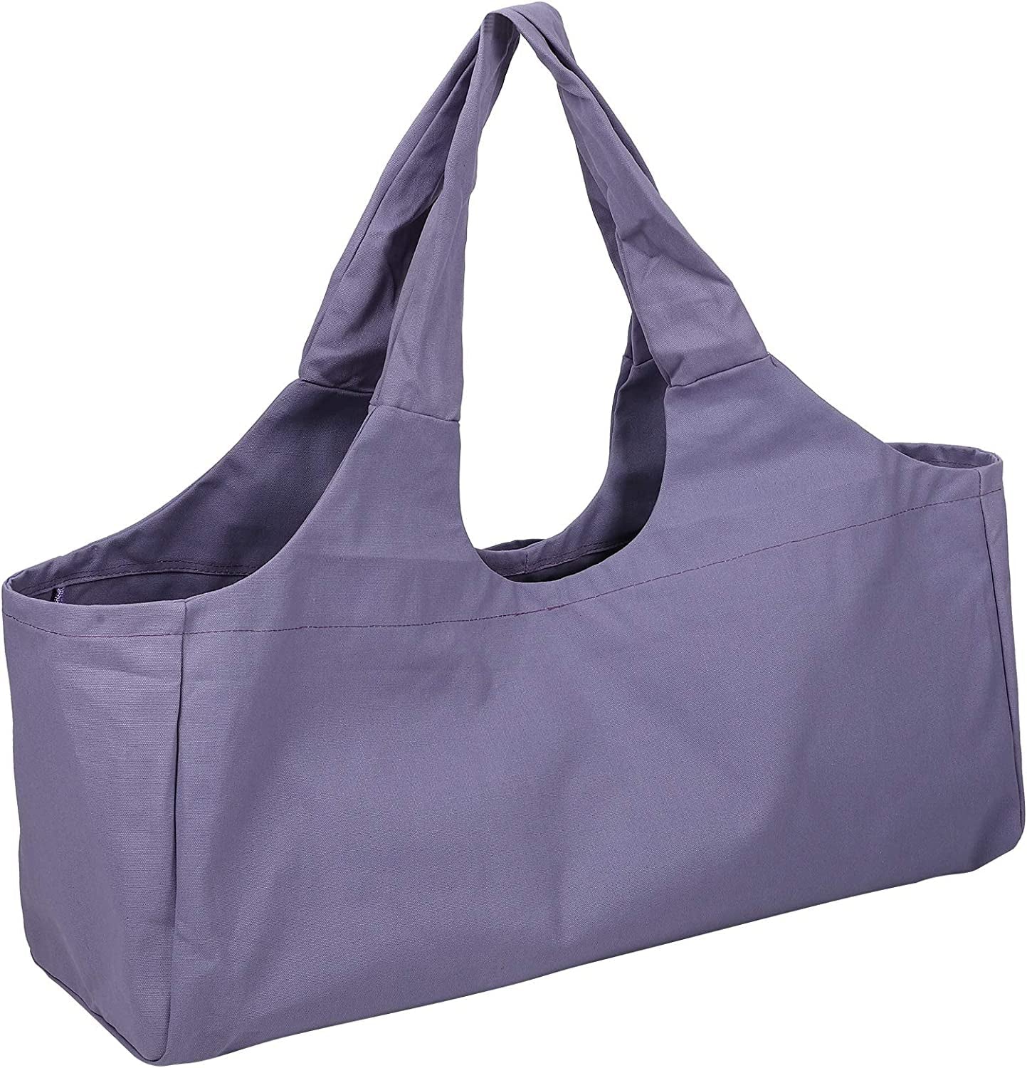 Lairun Yoga Mat Bag Large Capacity Yoga Bags and Carriers for Women with Side Pocket Canvas Light Durable Oversized Fits Mats Multipurpose Storage Bag for Diaper Bag Travel Bag