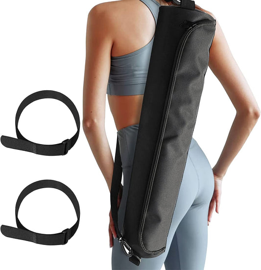 Yoga Mat Bag Large Yoga Mat Holder with Strap for 1/3-Inch 1/4-Inch Thick Yoga Mat Yoga Mat Carrier Case with 2 Loops