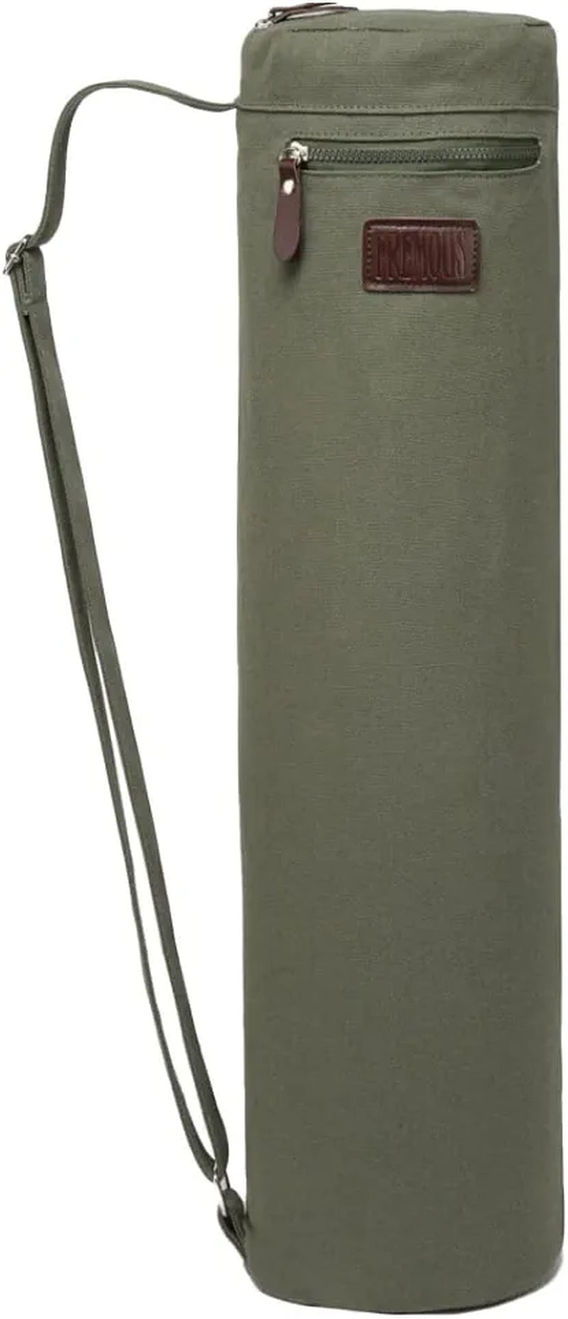 FREMOUS Yoga Mat Bag,Full-Zip Exercise Yoga Mat Carrier Bag - Double Storage Pocket ,Easy Access Zipper, Adjustable Shoulder Strap and Handle,Fits Most Mats