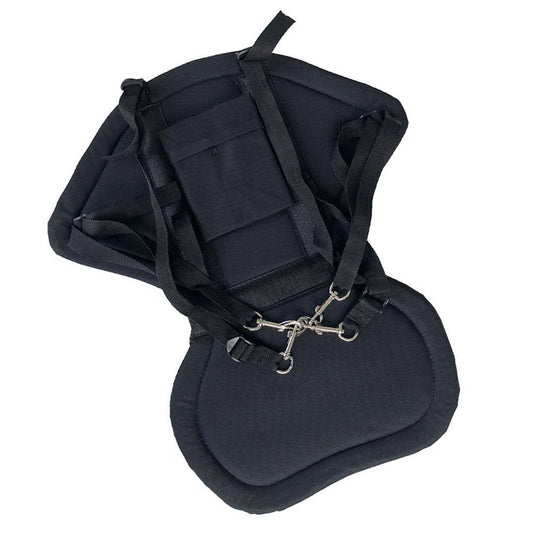 Deluxe Padded Comfort Adjustable Kids Children Kayak Canoe Fishing Boat Rafting Back Seat Backrest Support Back Rest Cushion Pad Replacement & Snap Hooks