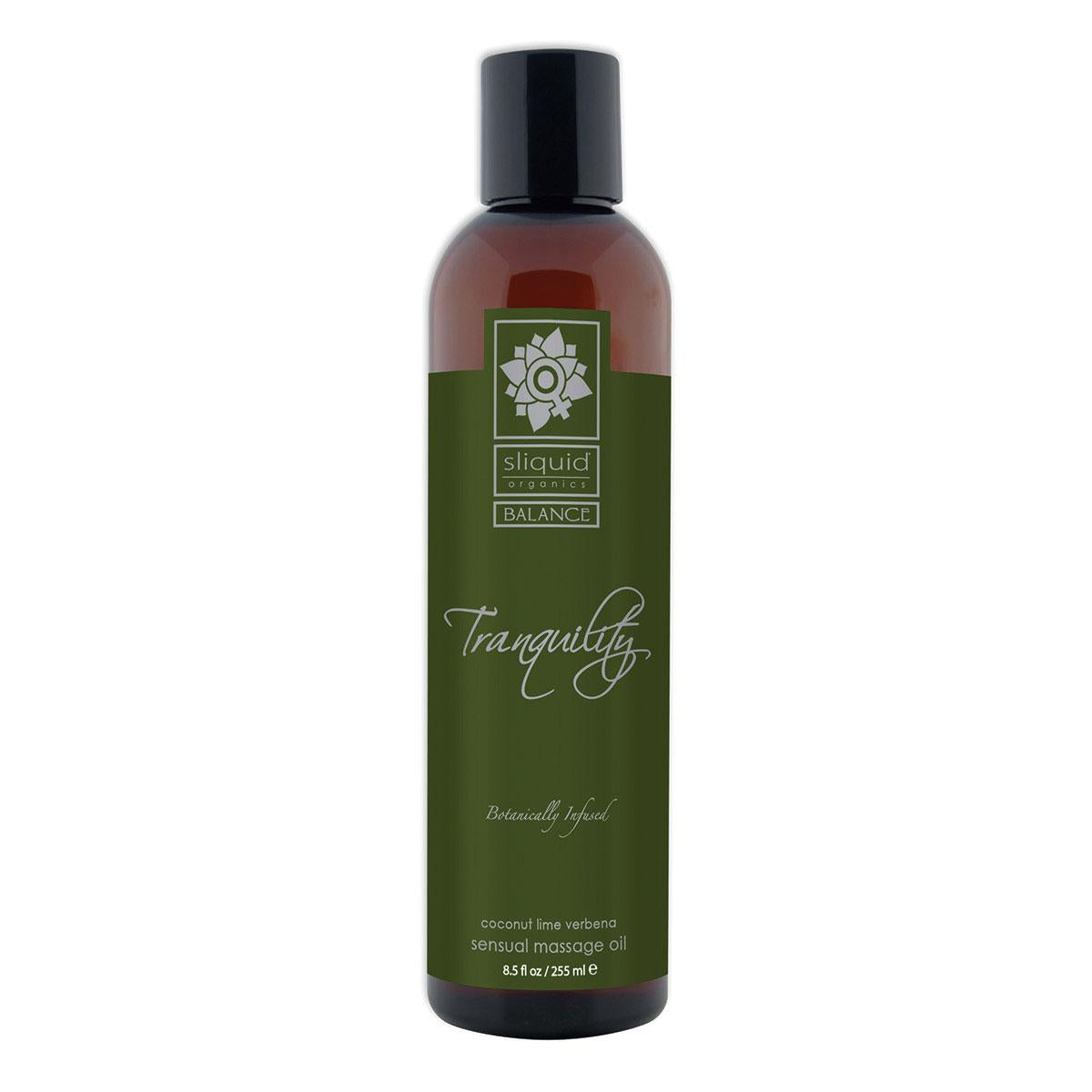 Sliquid Organics Massage Oil Tranquility 8.5oz Intimates Adult Boutique