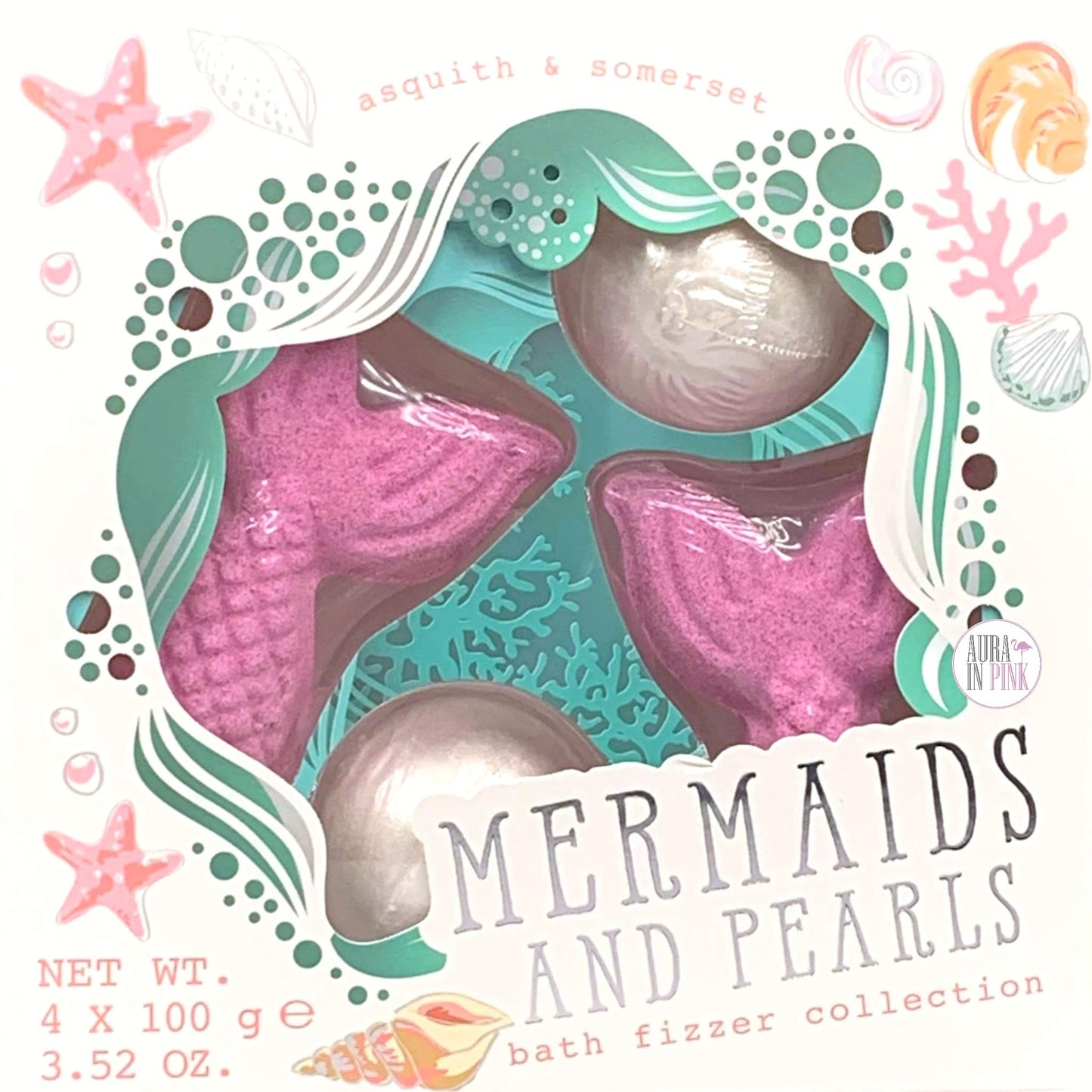 Asquith & Somerset Mermaids And Pearls Bath Fizzer Collection