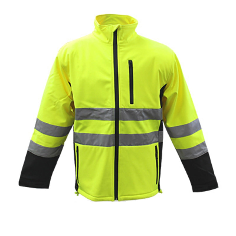 Boss 3SS7000X High Visibility Water Proof Softshell Jacket, Extra Large