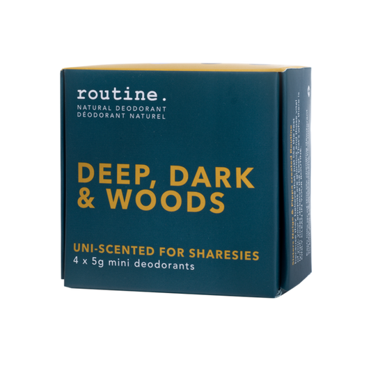 Routine - DEEP, DARK, & WOODS Mini Cream Deodorant Kit
