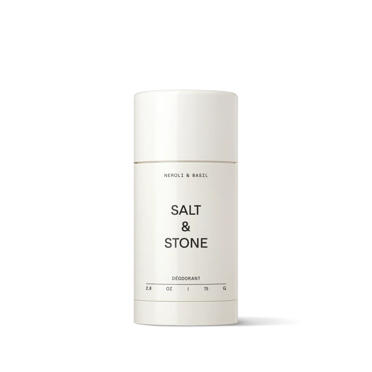 A container of salt & stone deodorant against a white background.