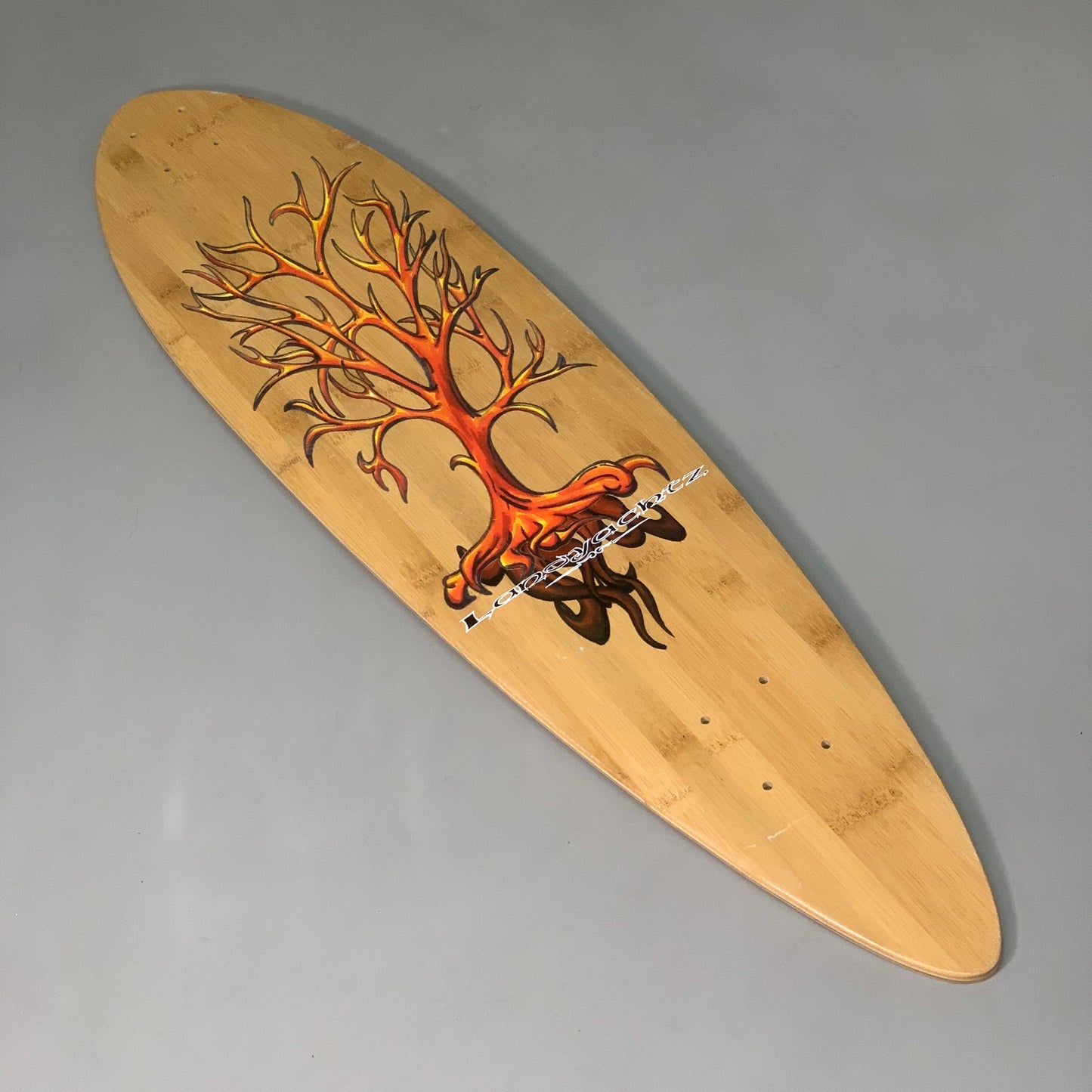 LAND YACHTZ Fire Tree Pintail Longboard Canadian Maple 36"x8.5" (New Other)