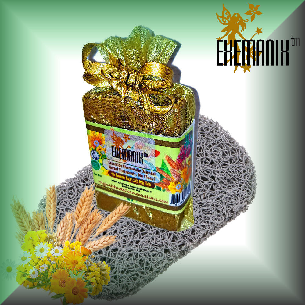 eczema soap, dry skin soap, sensitive skin soap, psoriasis skin cleanser, very dry skin, bar, soap, ceramides, ceramide, exema, skin, eczema, psoriasis, dry skin, cleanser, chamomile, calendula, helichrysum, oat, wheat germ, oil, avena sativa, vitamin e, neem, avocado, moisturizer, moisturizing, hydrating, soothing, calming, bath, soak, soothe, calm, moisturize, cleanse, wash, cracked skin, damaged skin, Atopic Dermatitis, Free Soap Samples