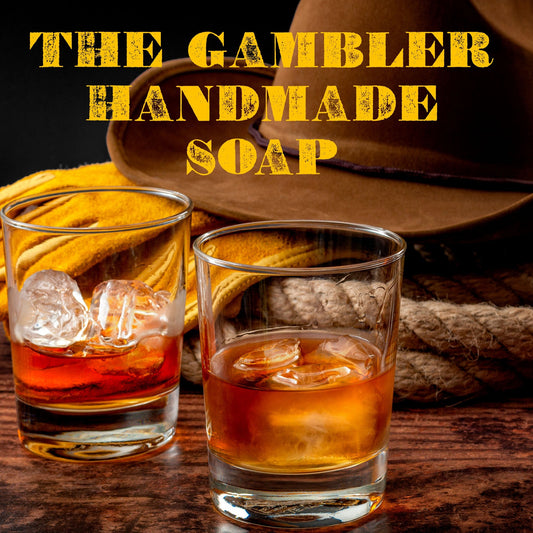 The Gambler Handmade Bourbon, Tobacco & Leather Scented Soap