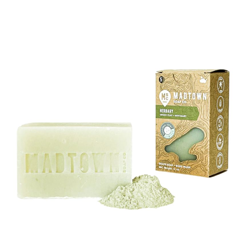 Madtown Soap Company Bar Soap 6oz - Herbary (Green Clay & Mintmary)