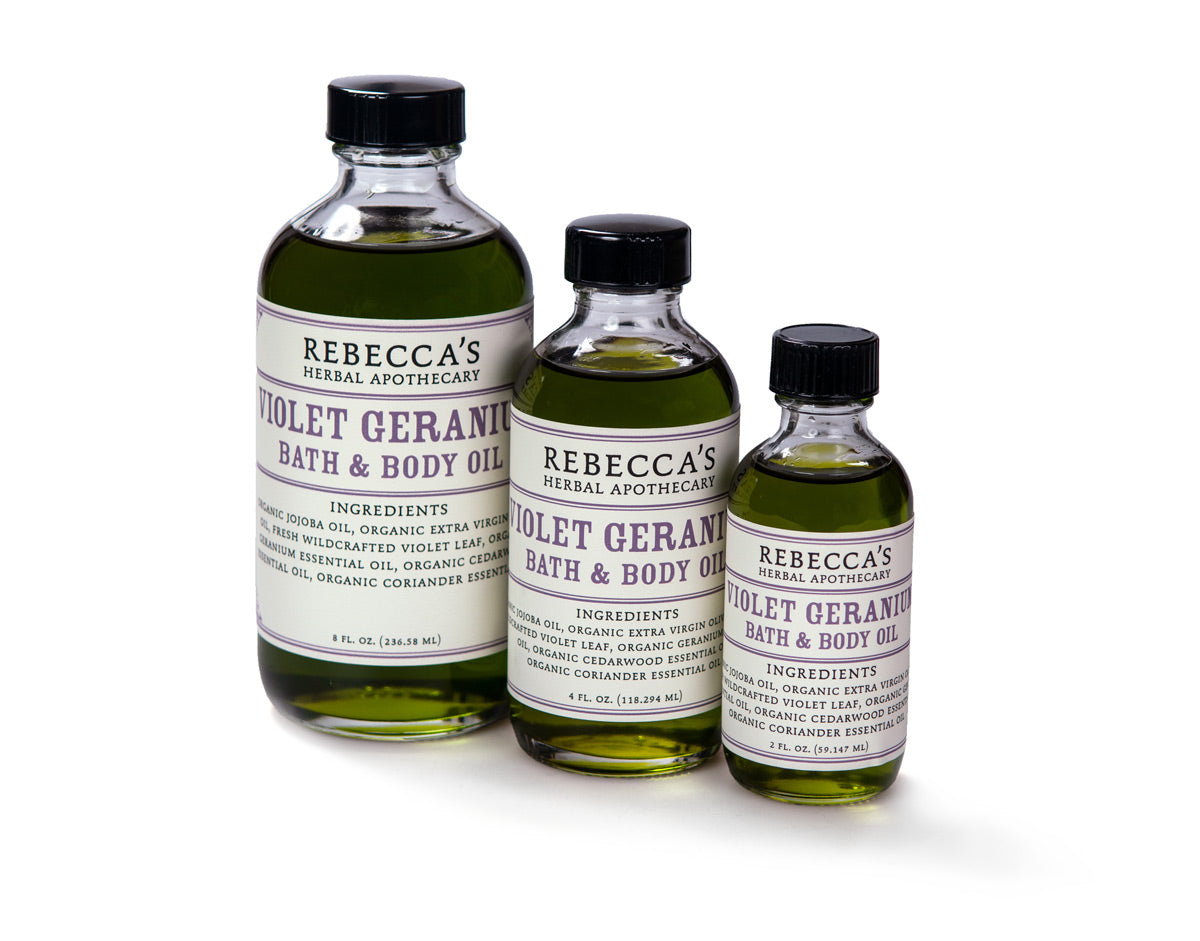 Violet Geranium Bath & Body Oil