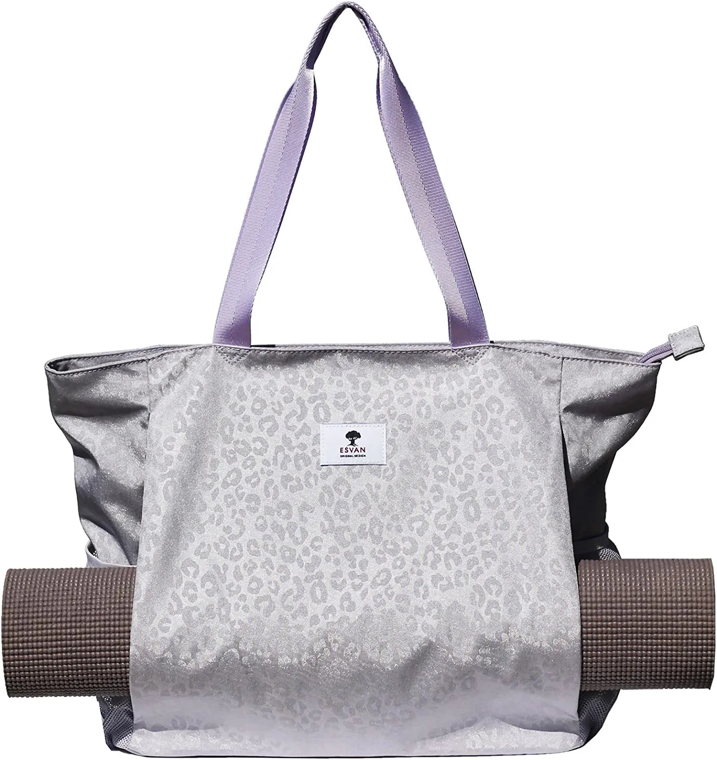 ESVAN Yoga Mat Bag Yoga Tote Carrier Shoulder Bag Carryall Tote for Office,Yoga,Pilates,Travel,Beach and Gym