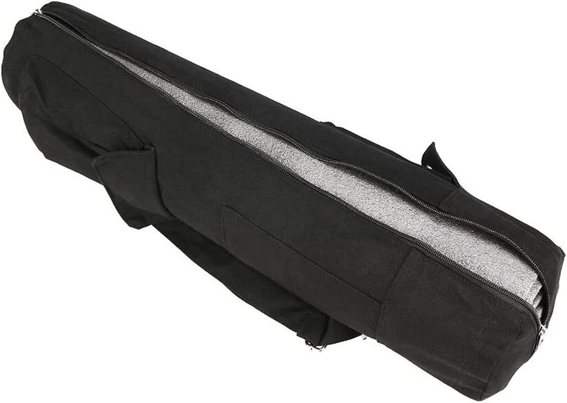 XELVSET Full-Zip Exercise Yoga Mat Carry Bag for Women and Men - Double Storage Pocket,Easy Access Zipper, Adjustable Shoulder Strap and Handle,Fits Most Mats