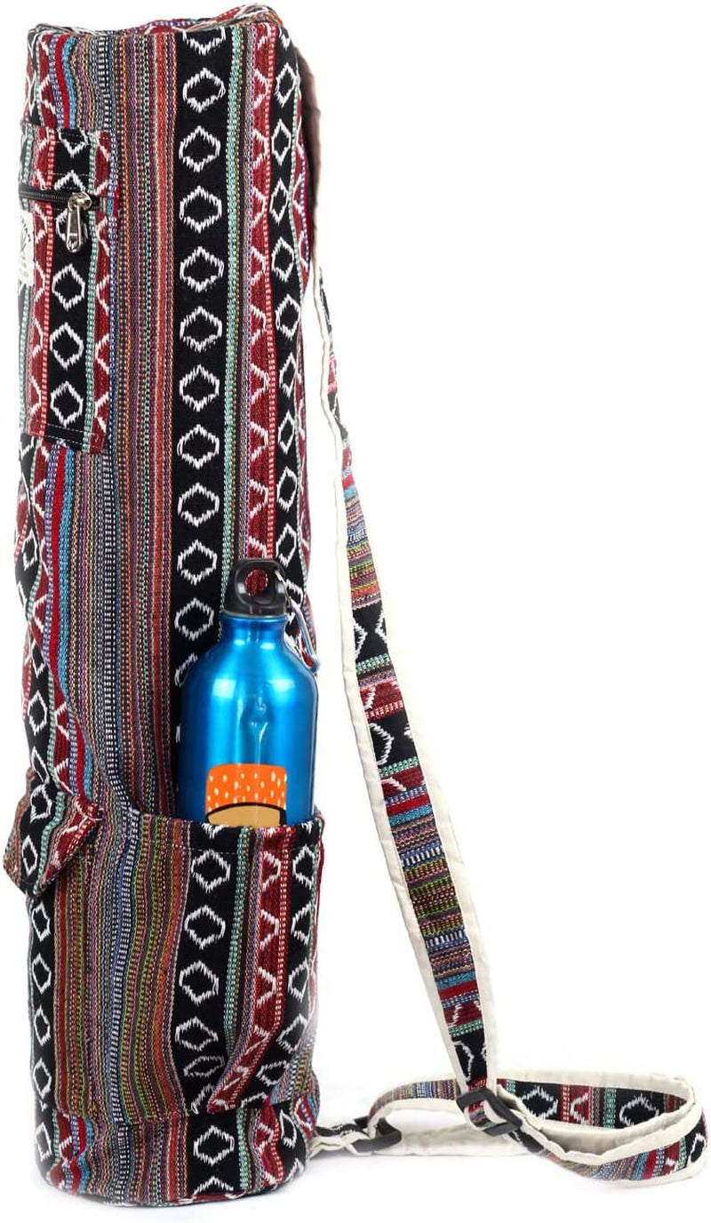 Eco Friendly Yoga Mat Bag Yoga Mat Carrier Exercise Yoga Mat Carry Bag for Women Men with Storage Pocket