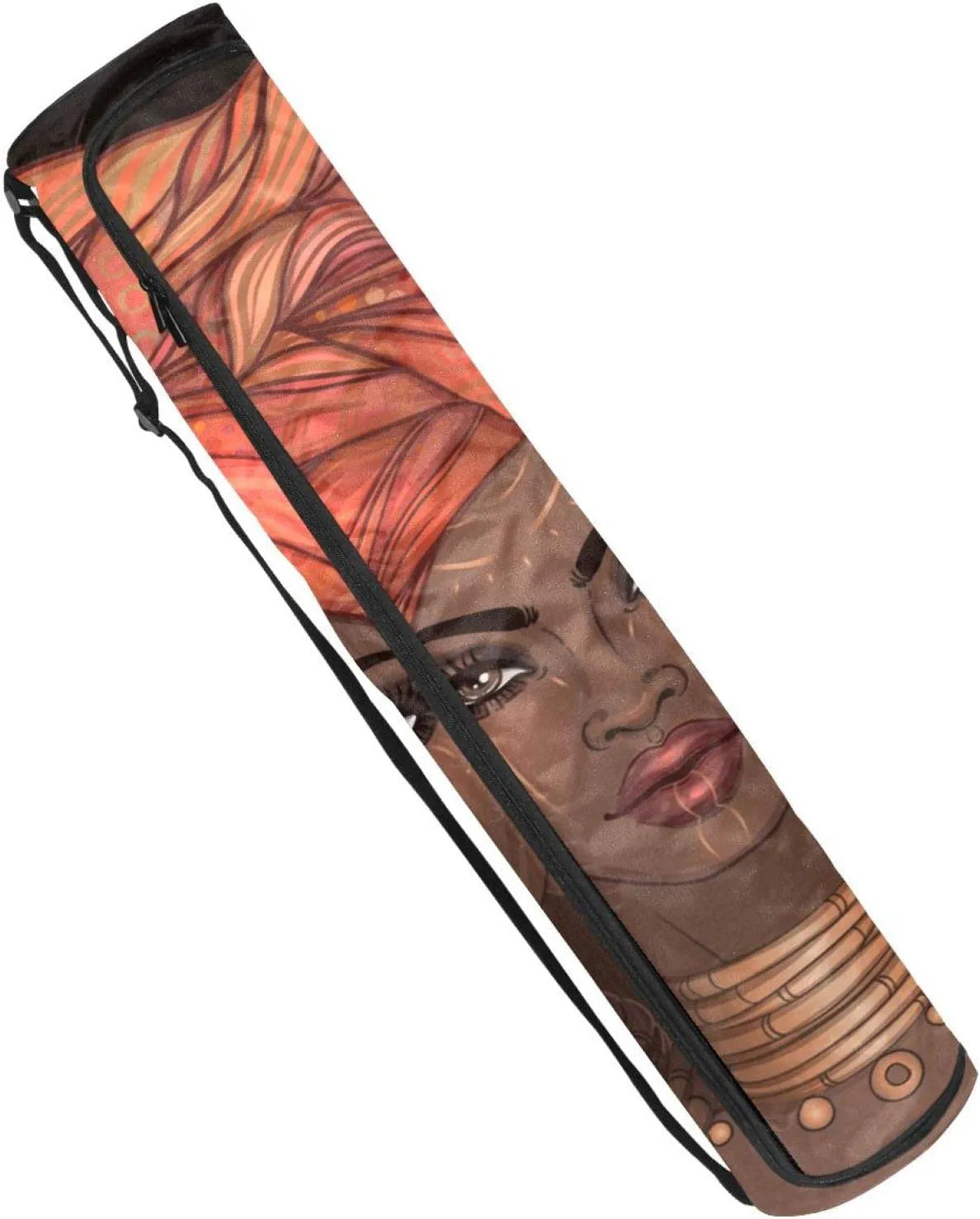 Dragon Sword Yoga Mats Bag Storage Yoga Mat Cover Yoga Equipment Bag African American Pretty Girl