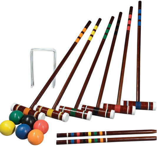 Franklin 50201 Intermediate 6 Player Croquet Set, Ages 8+