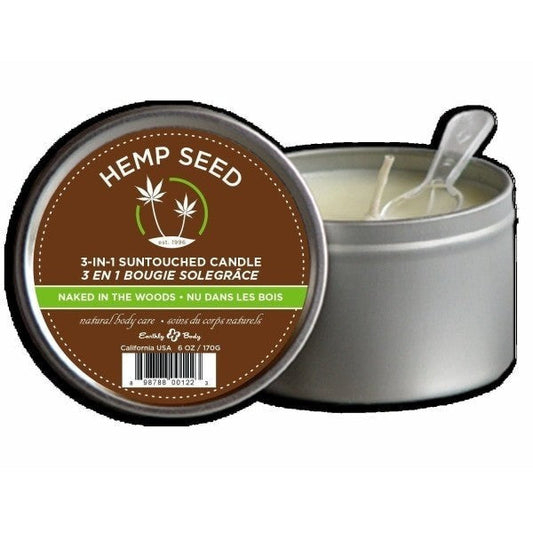 Candle 3 In 1 Naked In The Woods 6 Oz Intimates Adult Boutique