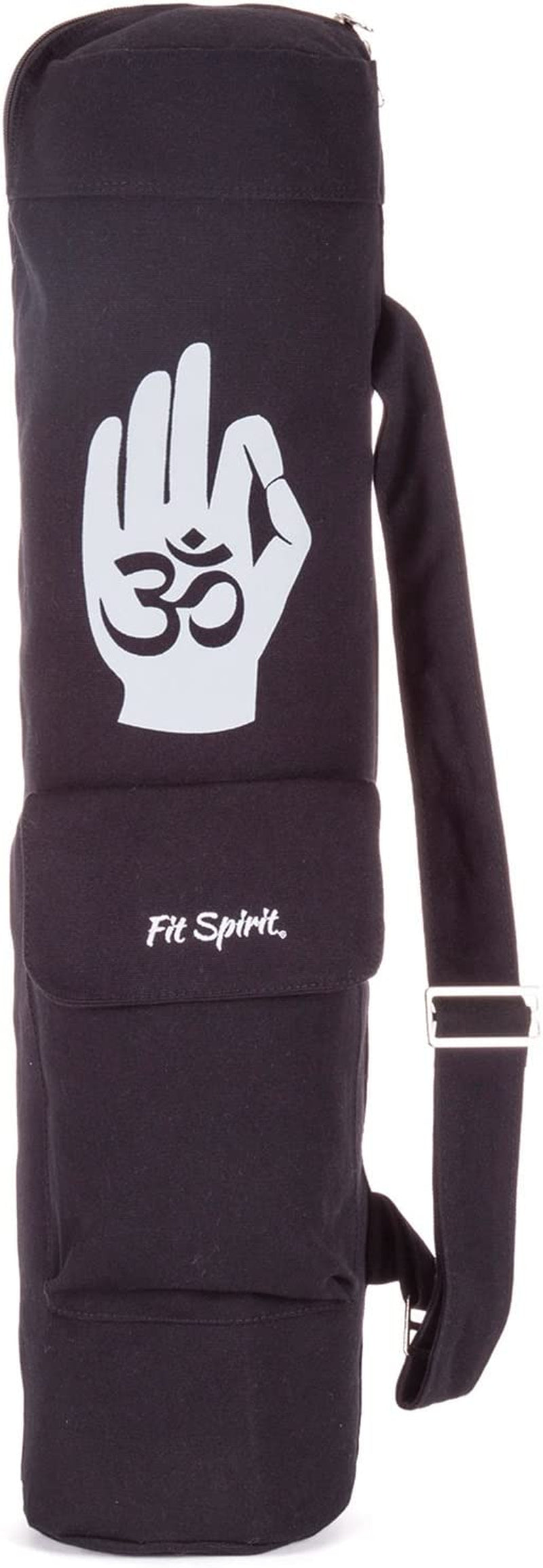 FIT SPIRIT Exercise Yoga Mat Gym Bag with 2 Cargo Pockets