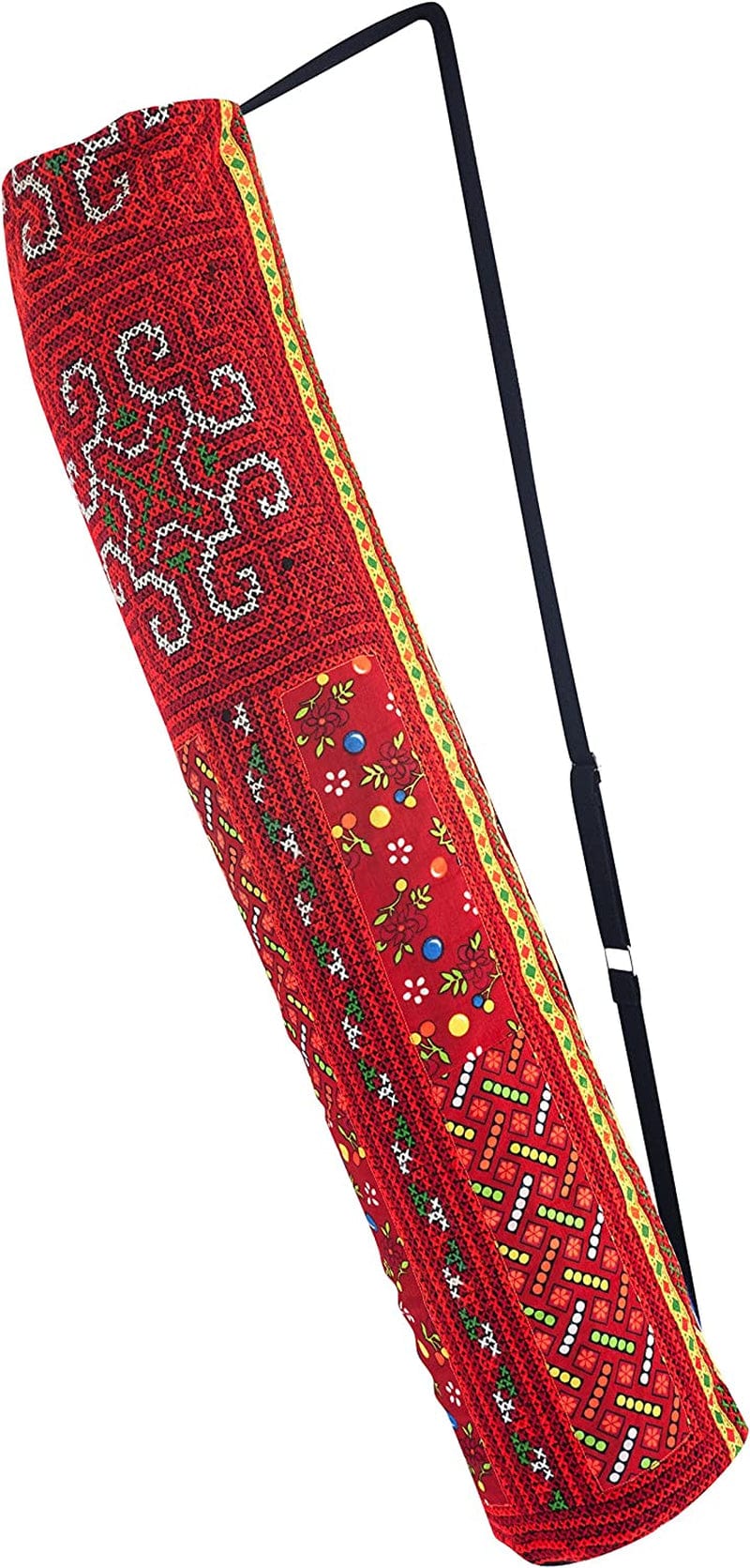 Cccollections Yoga Pilates Mat Bags Carriers - Embroidered Adjustable Carry Strap Yoga Bag Unique Bohemian