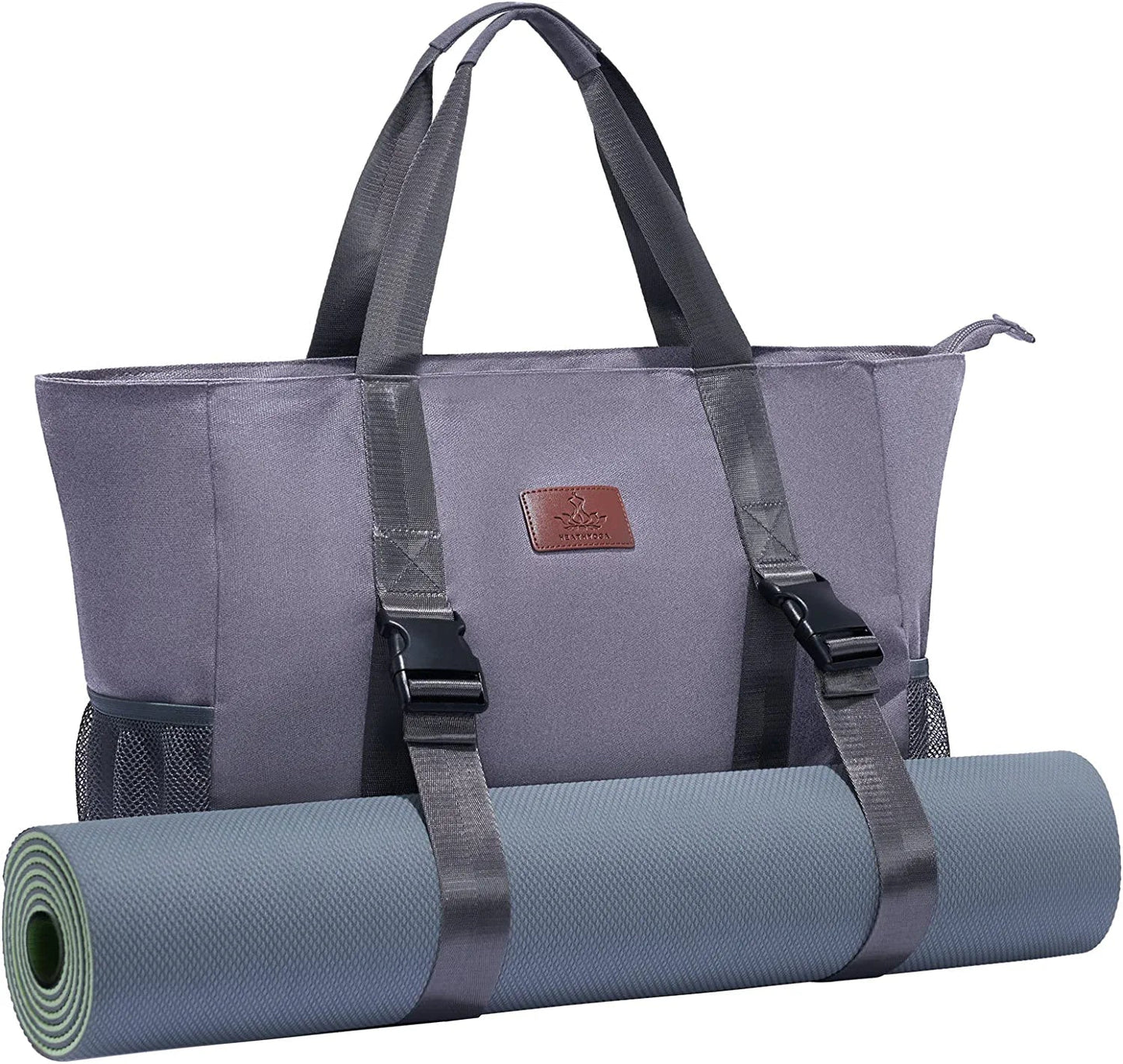 Heathyoga Yoga Mat Bag with Large Mat Carrier Pocket Gym Bag for Women Multi-Functional Yoga Bag Workout Bag for Women Yoga Mat Carrier Gym Tote Bag for Women