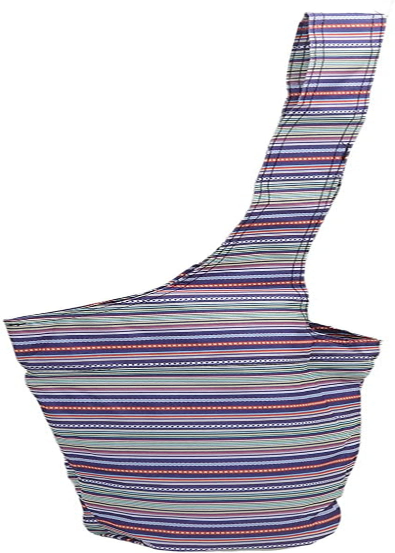 TOPINCN Yoga Mat Bag Large Size Pocket Yoga Mat Carrier Bag for Woman Multi Functional and Fit Most Size Mats and Beautiful Bag(Blue Streak)